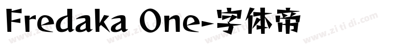 Fredaka One字体转换